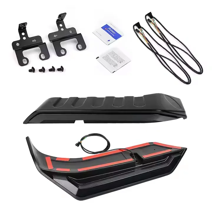 Rear Tail Brake LED Lamp Turn Signal Light Spoiler Split Tail Wing for Jeep Wrangler JK 2007-2017 JL 2018-2024
