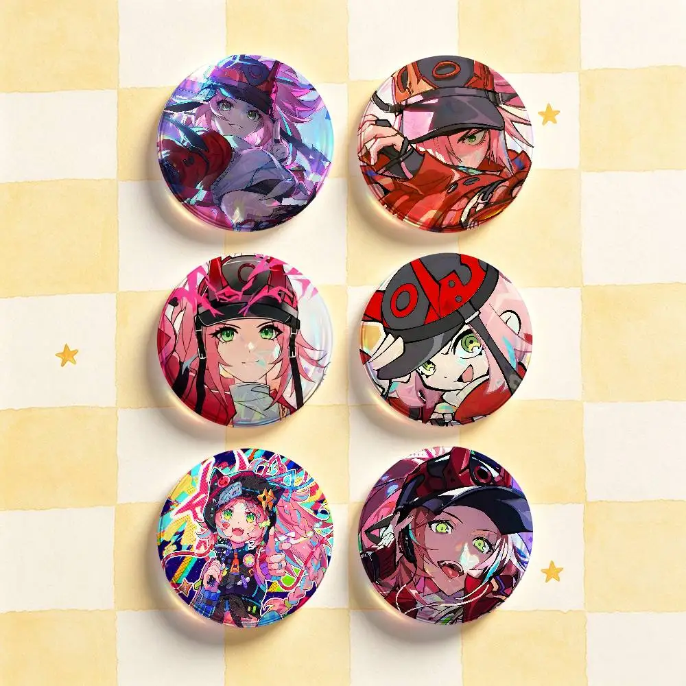 R-Rappa H-Honkai Star Rail Badges Round Nijigen Otaku Culture IP peripheral products 58mm 44mm 32mm 75mm 25mm Mini