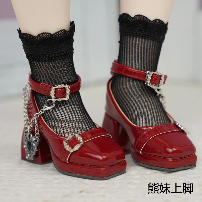 Chaussures de poupée BJD adaptées aux chaussures bjd de taille 1/4 avec talons épais, accessoires de poupée