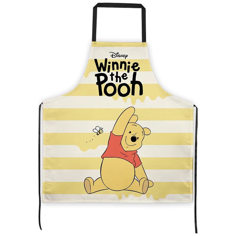 Miniso Disney Winnie the Pooh Kitchen Cooking Apron Polyester Waterproof Oil-Proof for Woman Avental De Cozinha Delantal Cocina