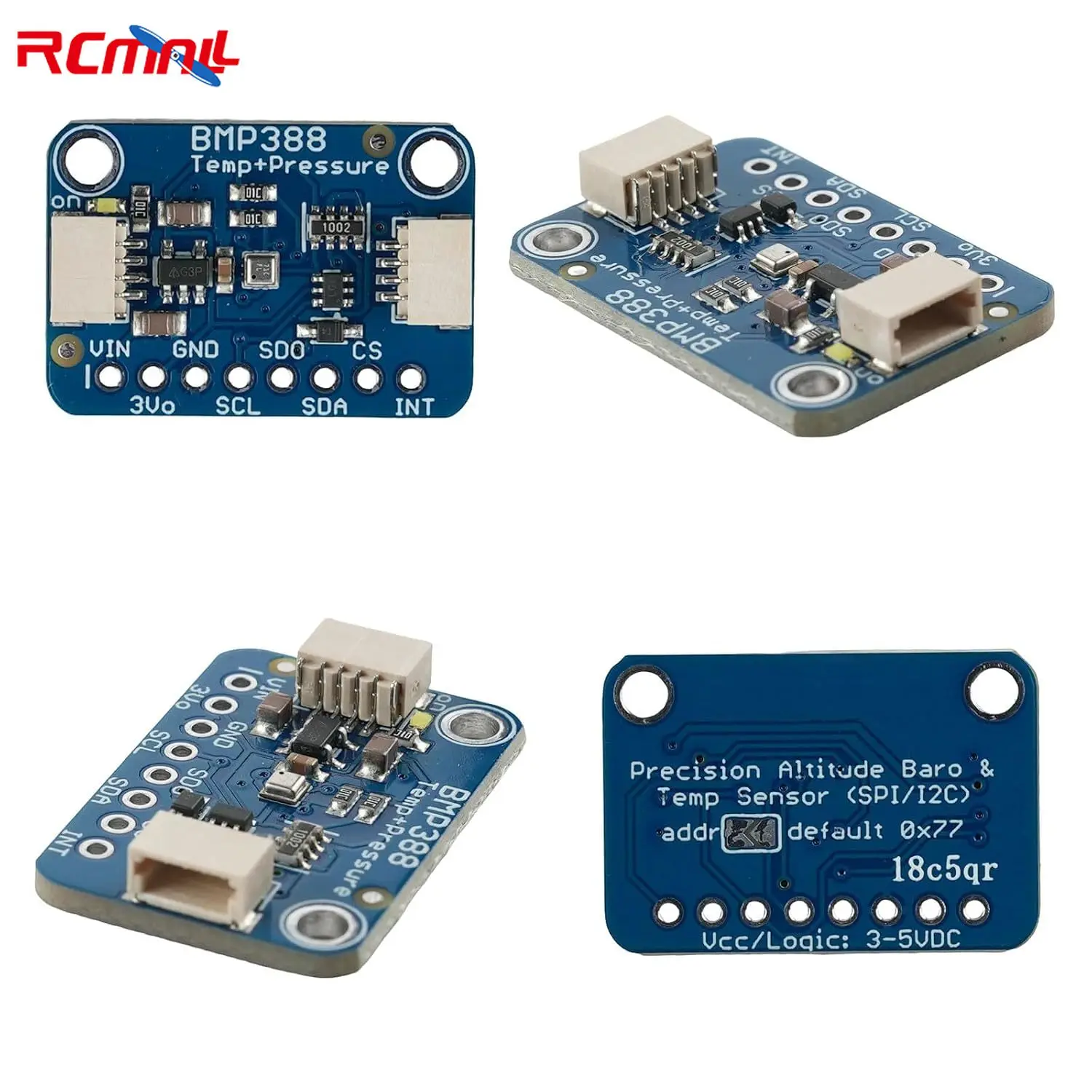 BMP388 Precision Barometric Pressure and Altimeter with Q-w/iic Cable Digital Temperature Detector Air Pressure Sensor BMP280