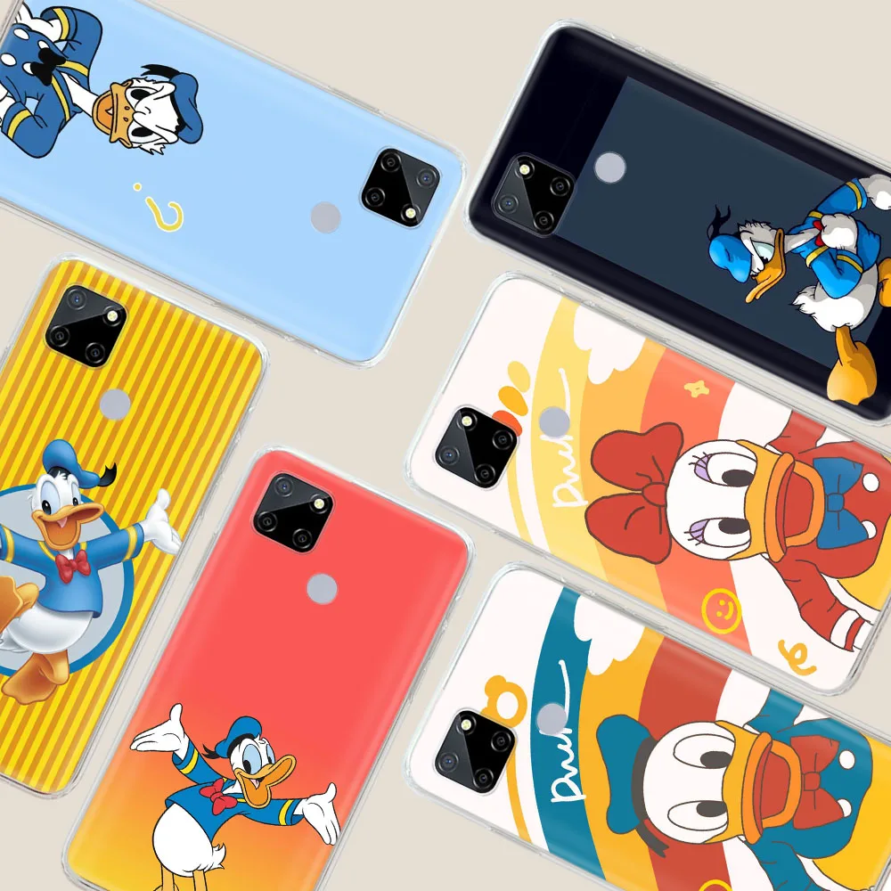 Donald Duck Transparent Case for Motorola Moto One Zoom Power G7 Play G6 Hyper G 5G Macro Z2 G4 Vision Plus Protected Cover