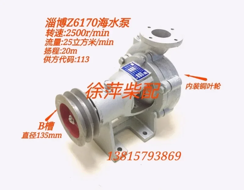 Zibo D iesel Engine Special Seawater Pump Zibo 8170 Seawater Pump Head