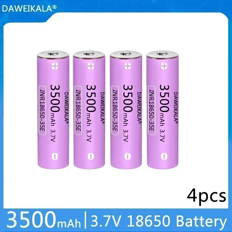 Para 3,7 V 18650 3500mAh batería INR18650 35E 30A batería recargable de iones de litio batería externa de repuesto