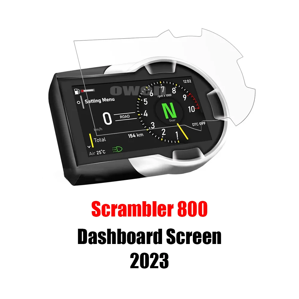 

For Ducati Scrambler 800 Motorcycle Dashboard Screen Protector SCRAMBLER 800 2023 Screen Scratch Resistant Protection Film