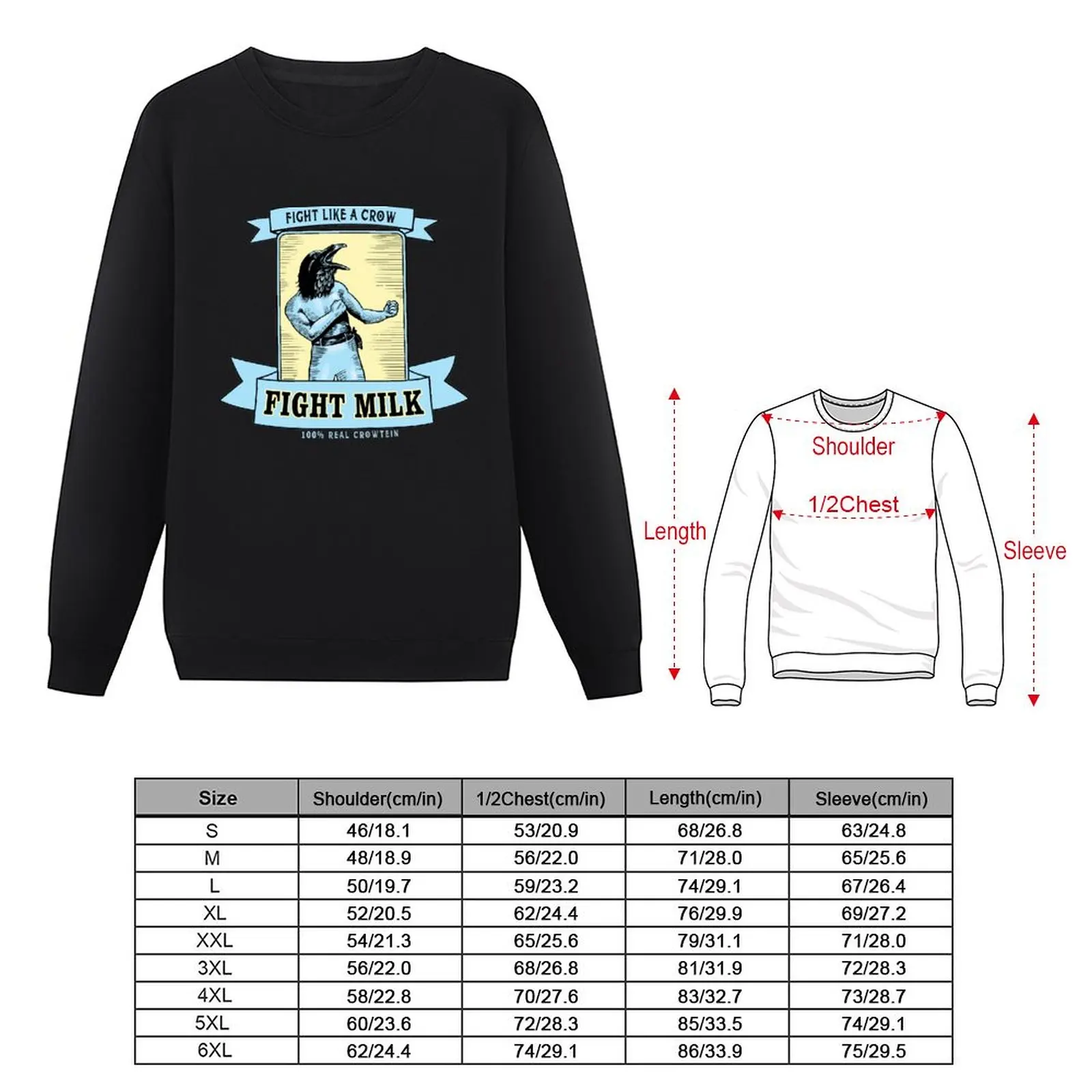 Fight Milk Sweatshirt tracksuit men's sweat-shirt set men sweatshirt