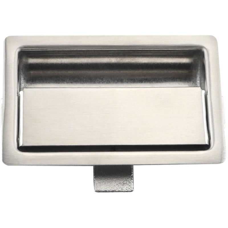 Stainless Steel Flat Box Lock Chassis Electric Cabinet Pull Door Lock Engineering Vehicle Panel Lock M110