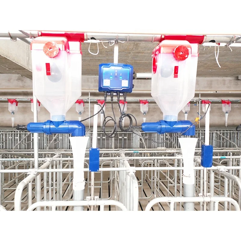 وحدة تغذية ذكية جديدة من المصنع |   نظام التغذية التلقائي البناء البلاستيكي IP67 تصنيف واي فاي مدعوم للخنازير