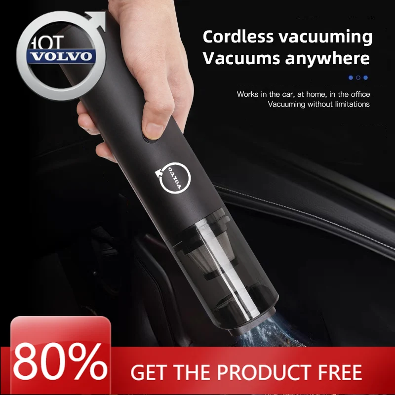 

Эмблемы 2026 Новые для автомобильного портативного пылесоса Volvo, беспроводное сильное всасывание для Volvo XC90 V90 V60 XC60 V40 S80 S60 S90 C40 X