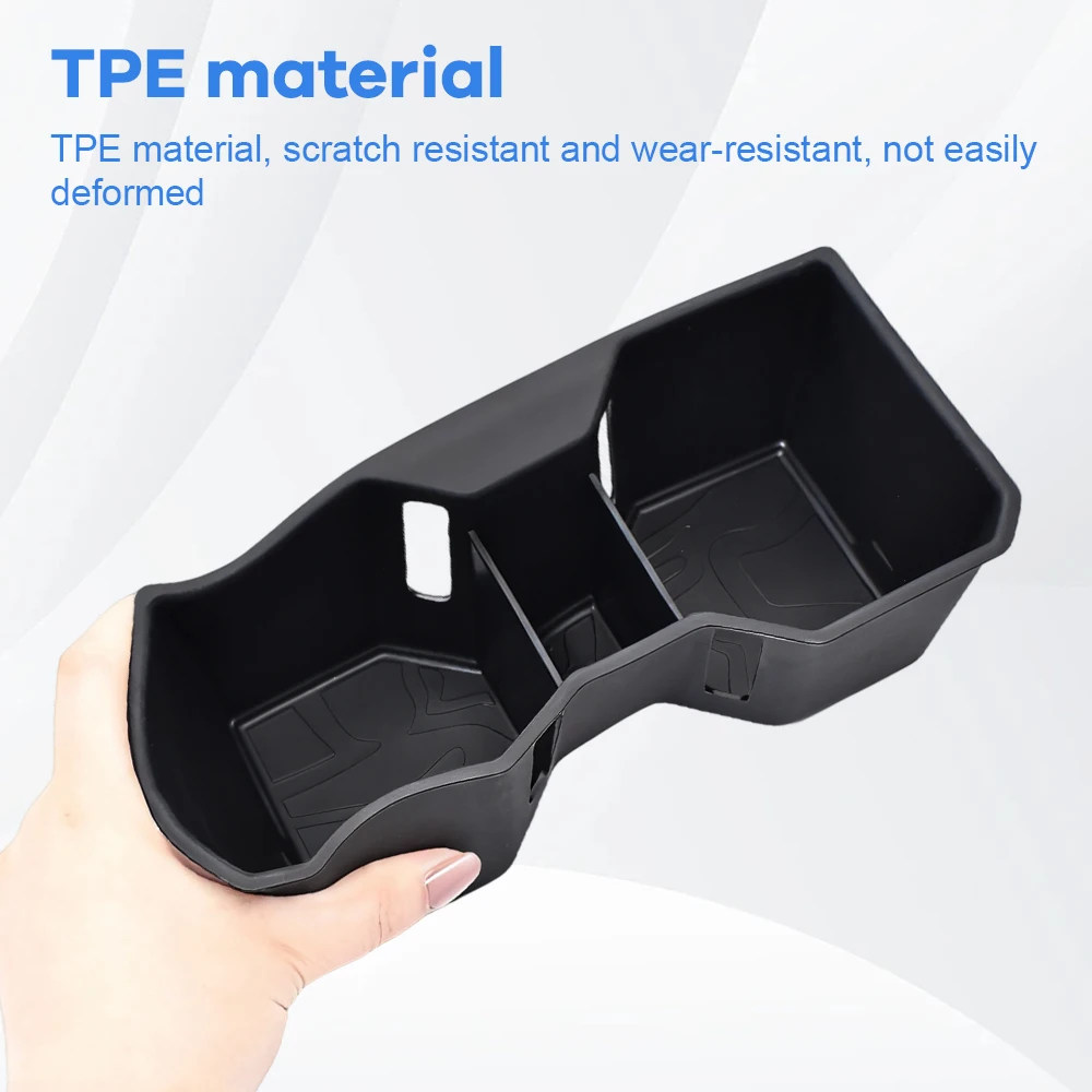 2pcs Front Cup Holder Compatible with Toyota Tacoma 2024 2025 2026 Accessories Silicone Material Center Console Organizer