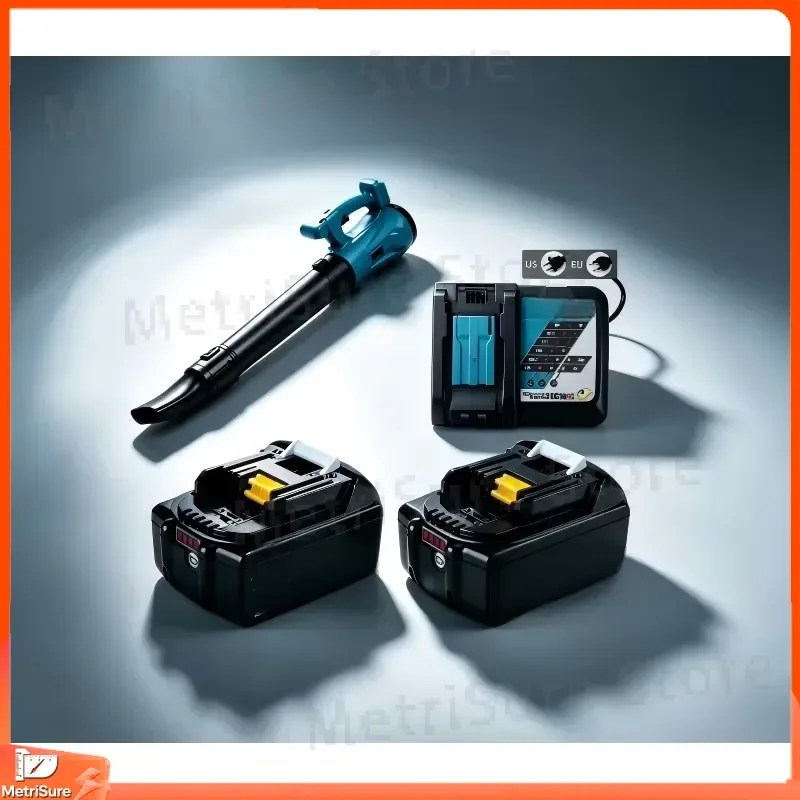 Brushless Leaf Blower Industrial Grade Cordless Air Blower for Cleaning Power Tools MKT6Ah Battery Compatible High Airflow