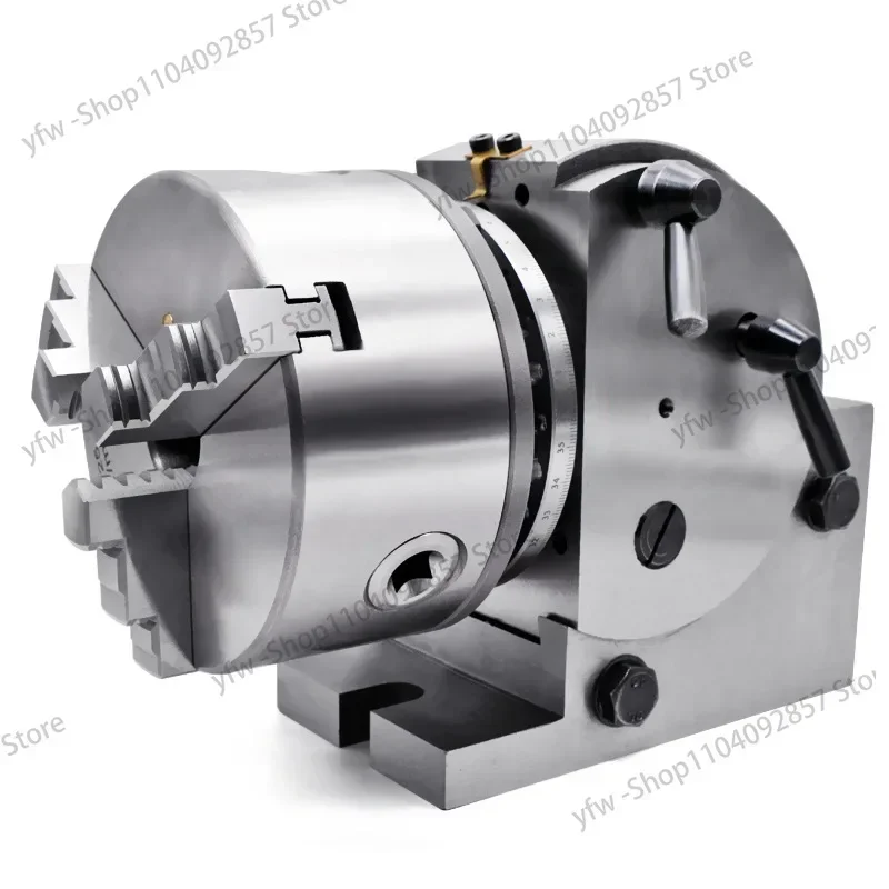 

For Milling Machine Rotary Tab 4 /5Inch Dividing Head 3 Jaw Chuck Precision Semi Universal Dividing Head