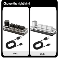 Macro Mechanical Keyboard RGB Mini Gaming Custom Programming Knob Keypads 3 Keys For Photoshop 6