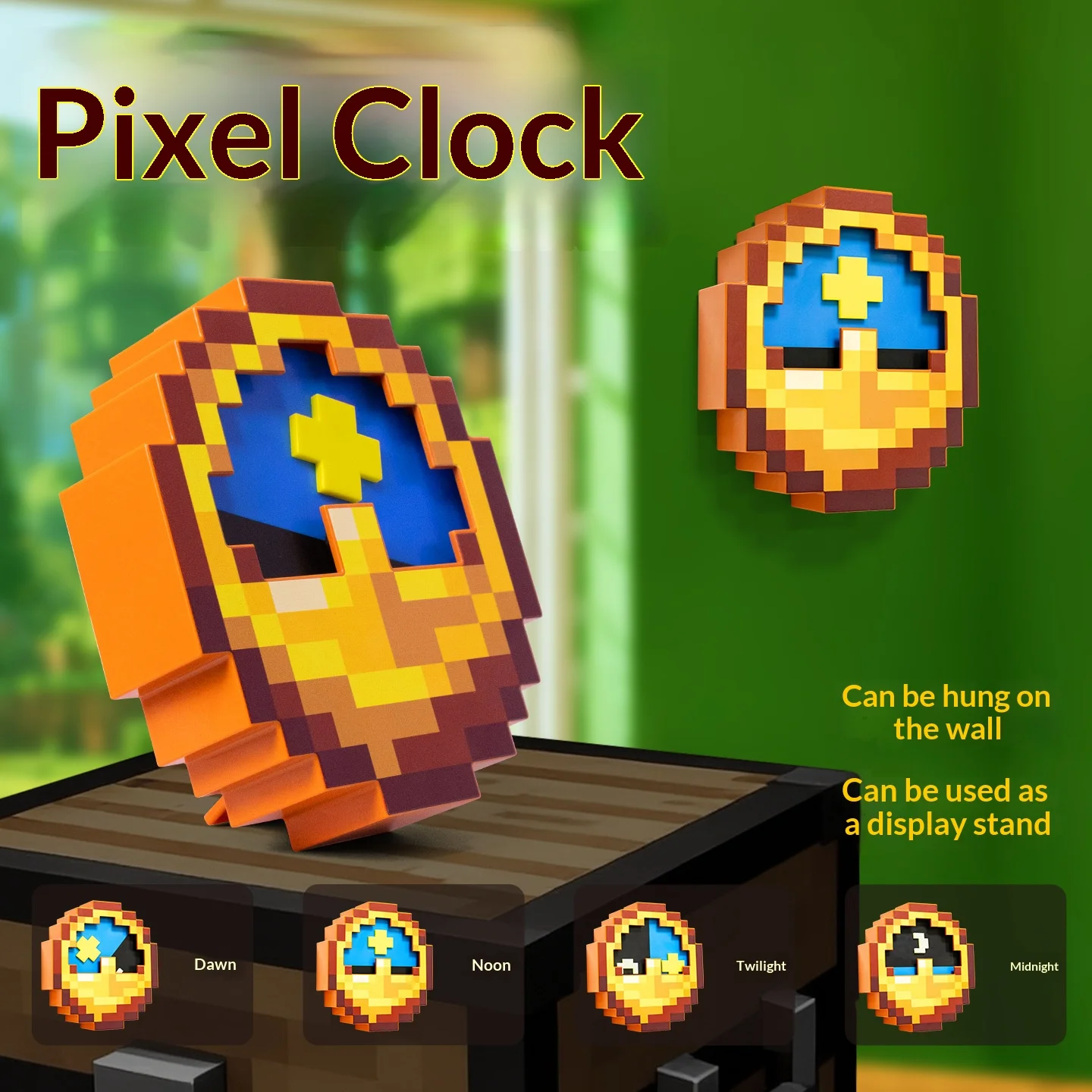 زينة الساعة الطرفية الأنيمي، يمكن وضع ساعات المنبه عموديًا كهدية للرجال والنساء، وألعاب لعيد الميلاد