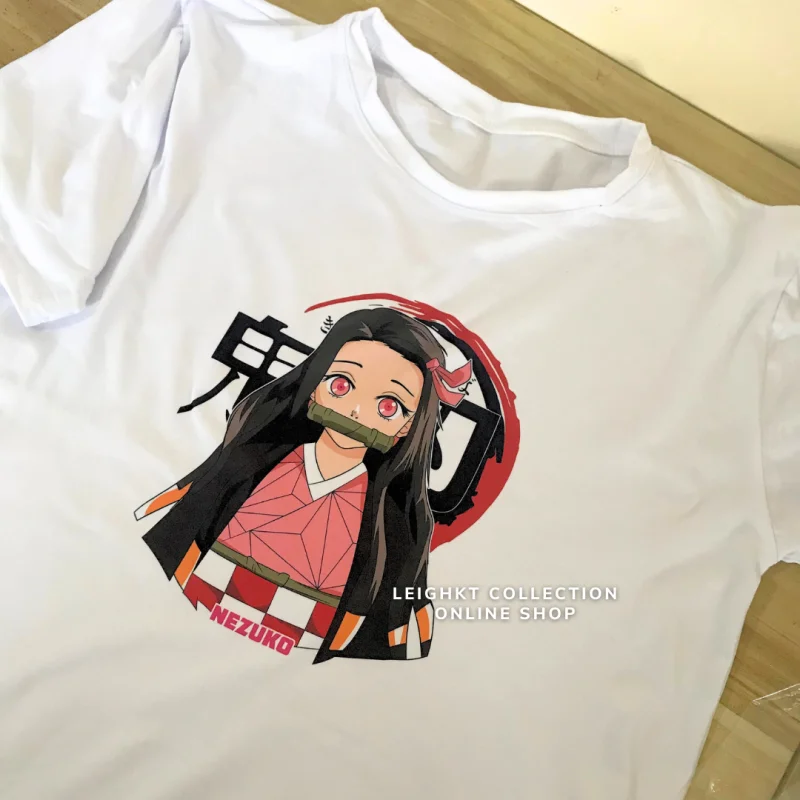 T-shirt Demon Slayer Nezuko Kamado Kawaii Anime T-shirt Cotton Spandex Men Women