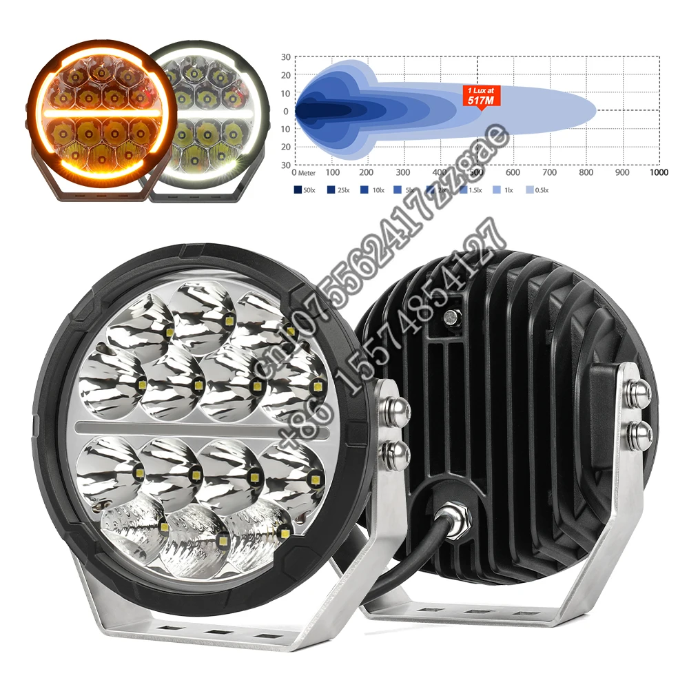 LED extraljus 9 Inch Seeker BriodLights Auxiliary Driving Light