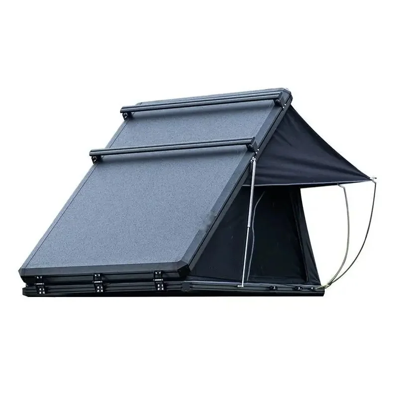 Aluminium Triangle Camping SUV Rooftop Hard Shell Cover Car Roof Top Tent For Sale 3