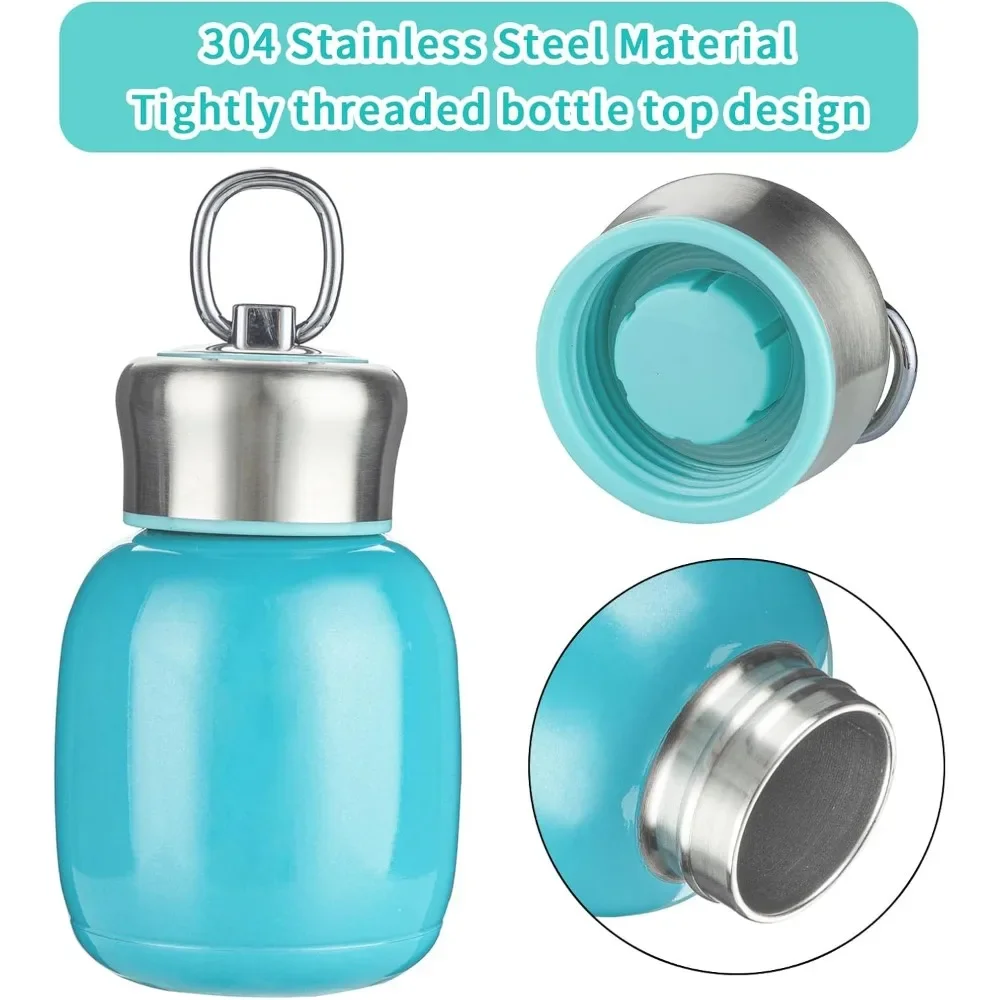 

Mini Constant Temperature Water Bottle, 200ml Hot and Cold Beverages, Leak Proof, Hot and Cold Water Bottles for Girls, Boys