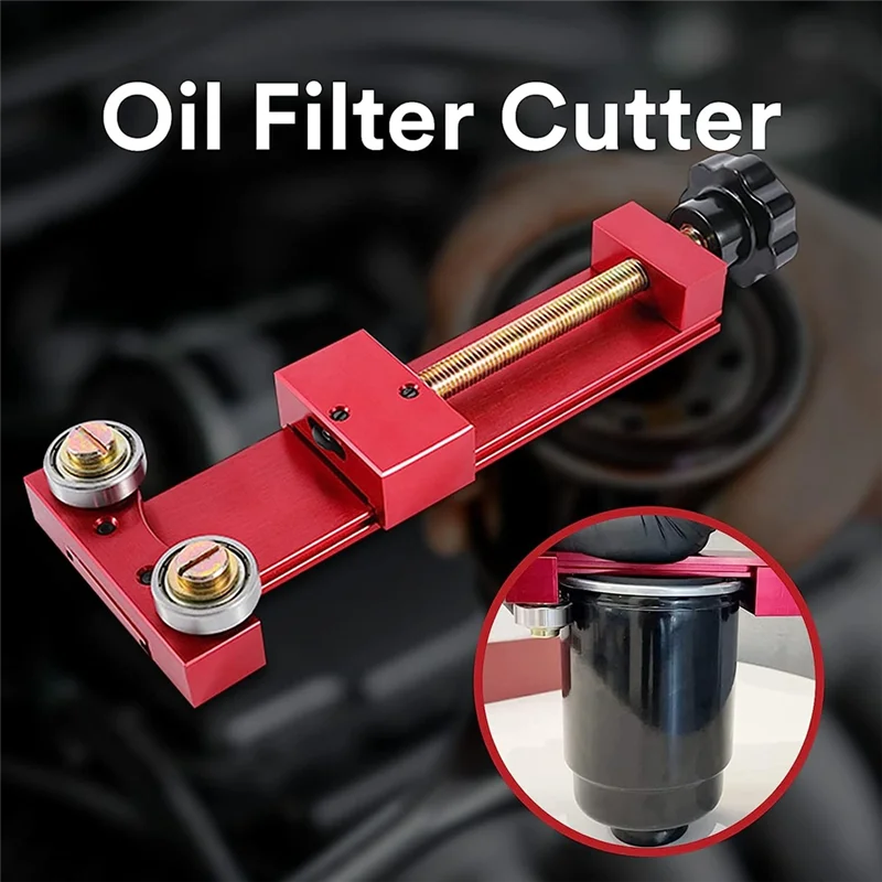 66490 Oil Filter Cutter, Oil Filter Cutting Tool Cutting Range 1-3/4Inch to 5-3/4Inch, Oil Filter Removal Tool Universal