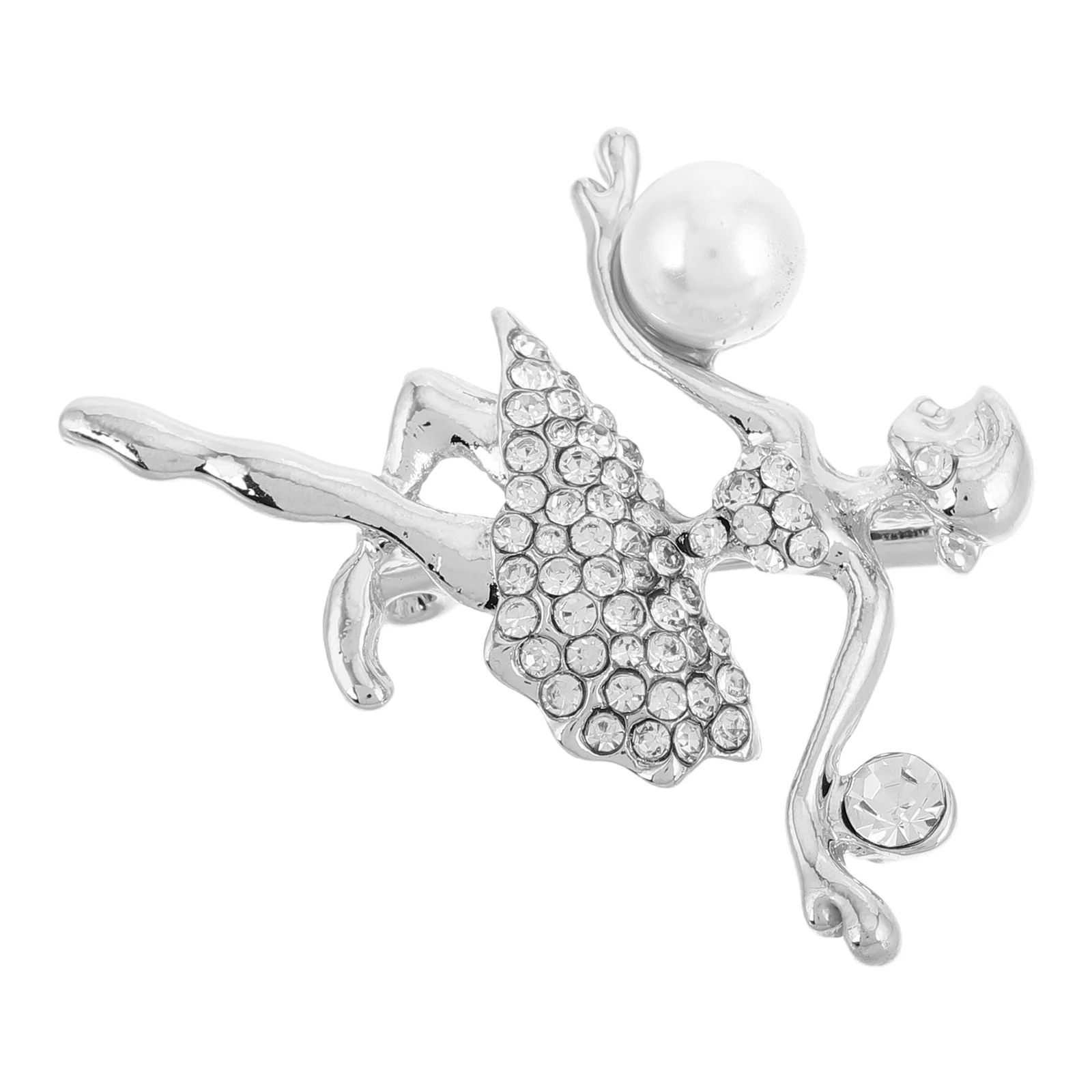 الباليه فتاة بروش دبوس حجر الراين وسبائك الزنك لعروض الرقص الحاضر لراقصات الباليه وعشاق الحاضر ل B