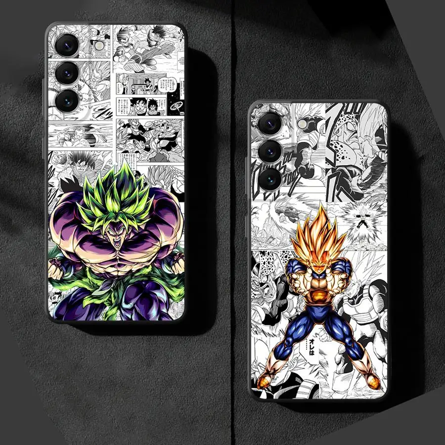 Dragons Anime Balls Black Soft Phone Cover Case for Samsung Galaxy A24 A55 A41 A32 A22 A52 A35 A36 A26 A72 A23 A53 A25 A71 A51