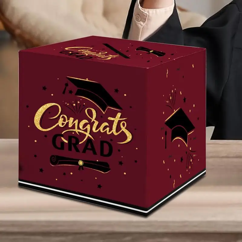 Box For Graduation Cards Doctoral Hats Design Classmate Message Box Graduation Season Message Box 2025 Graduation Decorations