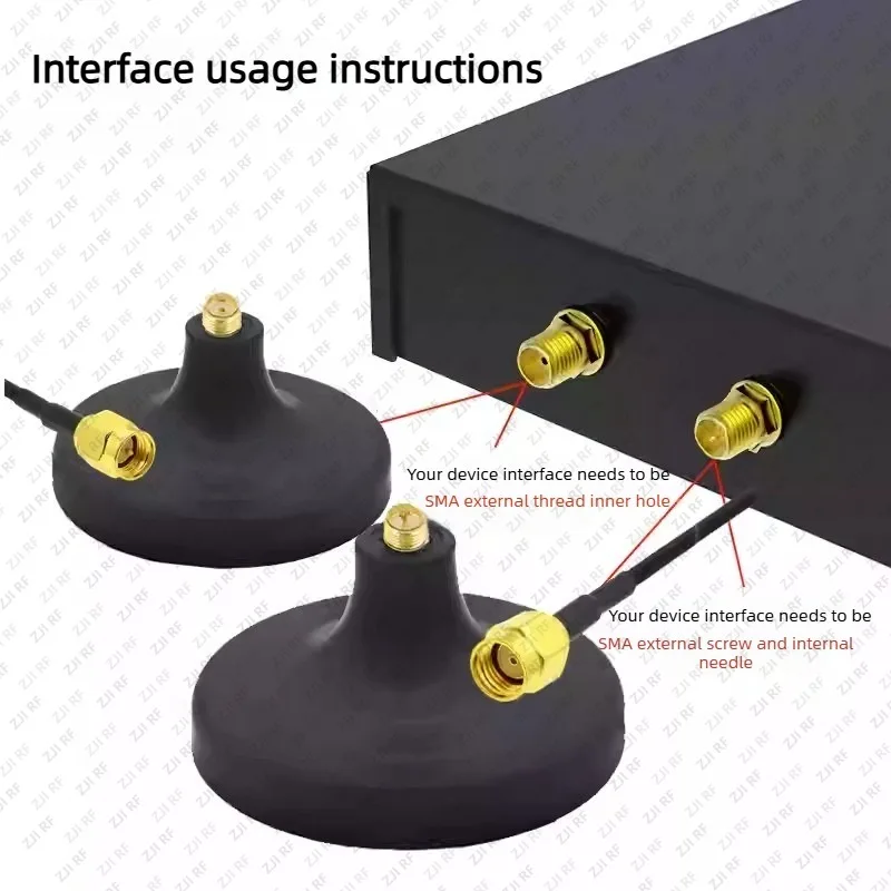 2.4G 5Gwifi Antenna Extension Cable, Router Network Interface Card Antenna Chuck Base RG174 Line Sma Interface