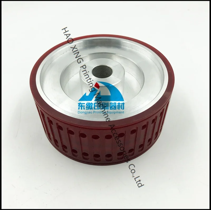 Pièces de machines d'impression Offset roue d'aspiration 123x18x54mm roue d'aspiration de haute qualité pour pièces de rechange de Machine pliante Stahl