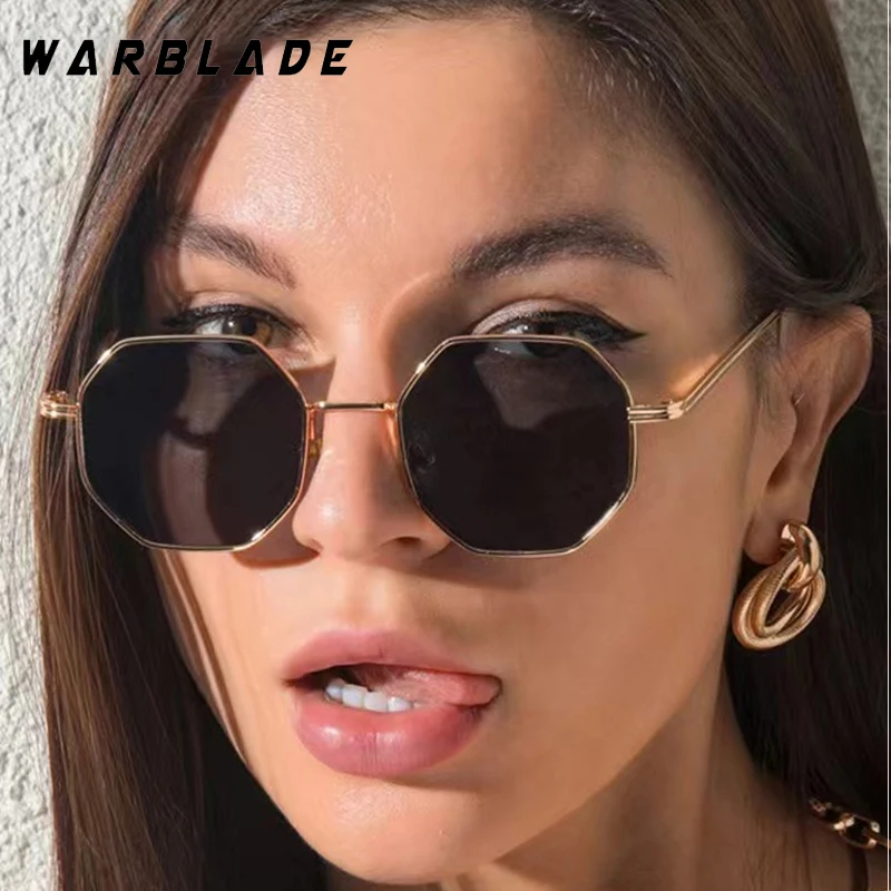 

Classic Retro Polygon Sunglass Woman Luxury Designer Sun Glasses For Men Metal Frame Driving Shades Unisex UV400 Lentes Mujer