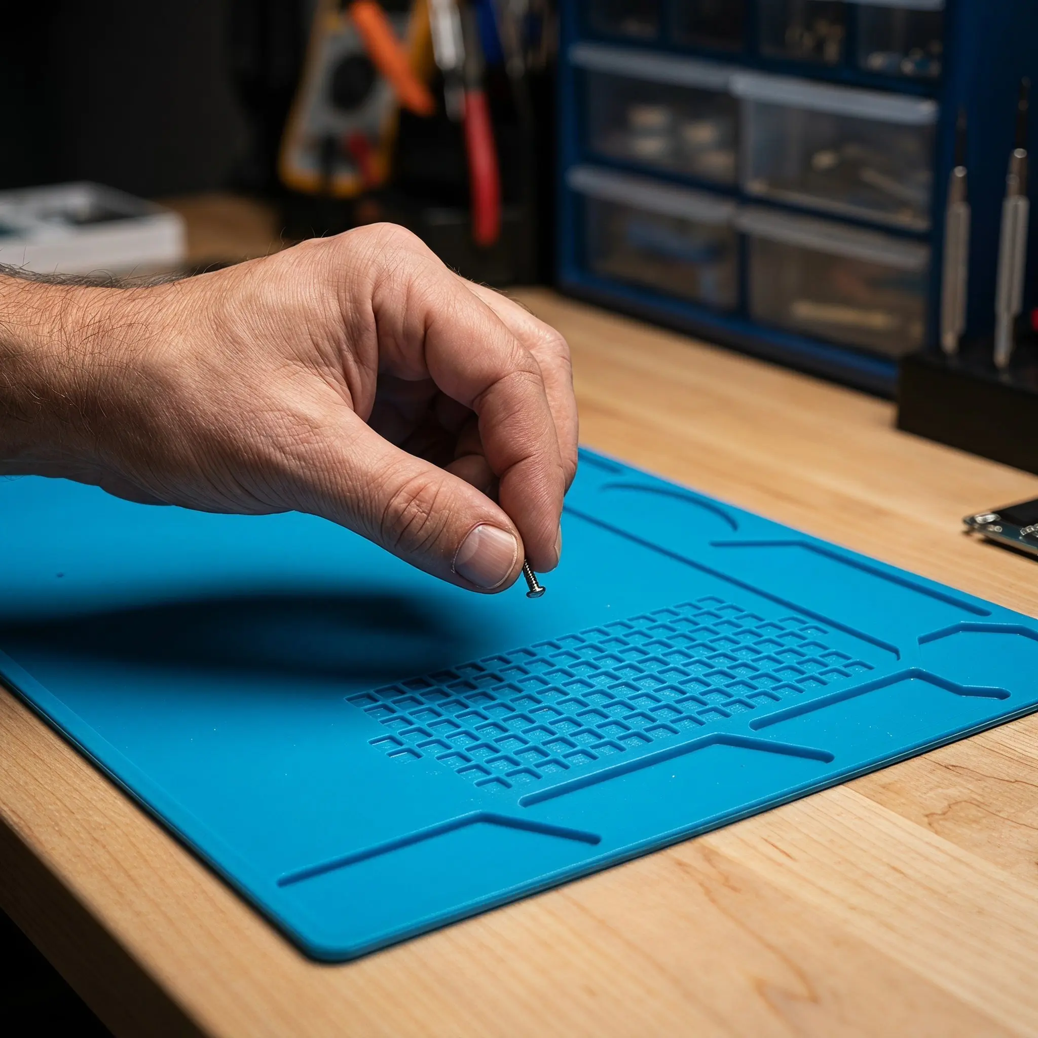 Soldering Mat Insulated Heat Pad Large Size Reliable Heat Protection Soldering Workbench Mat for Computer Phone Repair