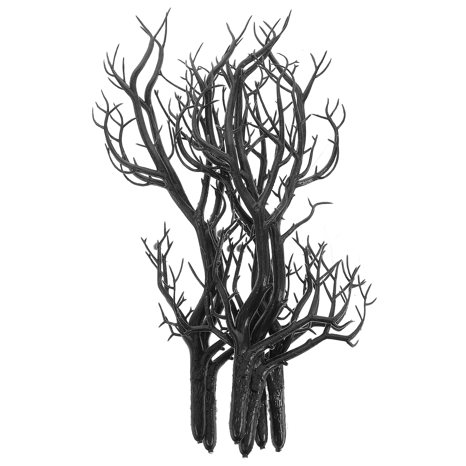 

6pcs Artificial Dead Dried Hydrangea Fake Twigs for Home Office Vase Halloween Decor Plastic Simulation Branches for Decoration