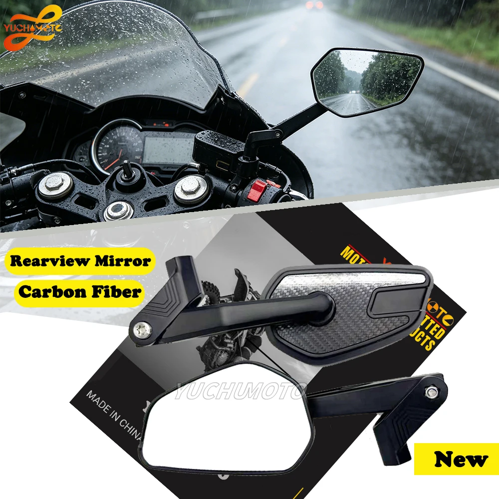 Carbon Fiber Rearview Mirror New For SUZU‘KI GSX1300BK B-King GSX1300R Hayabusa Motorcycle Reverse Mirror Rearview Mirror
