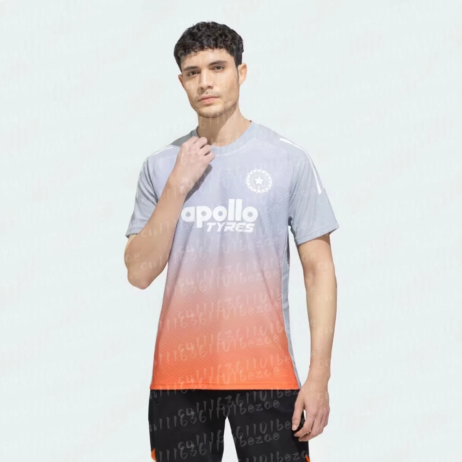 2026 Indien Cricket Trikot Blau V-Ausschnitt Kurzarm Match-Shirt Familien-Matching Y2K T-Shirt Geeignet für Alltag und Training – Detail 4