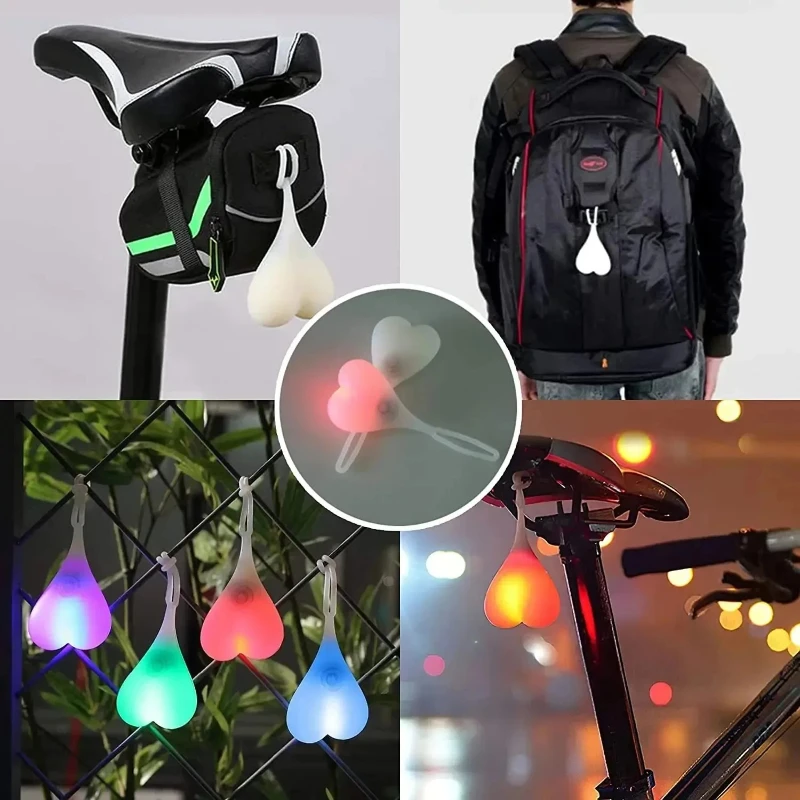 

Bicycle Egg Light - Creative MTB 4 Color Tail Light Night Riding Safety Warning Light Unique Bike Accessories for Mountain Bikes
