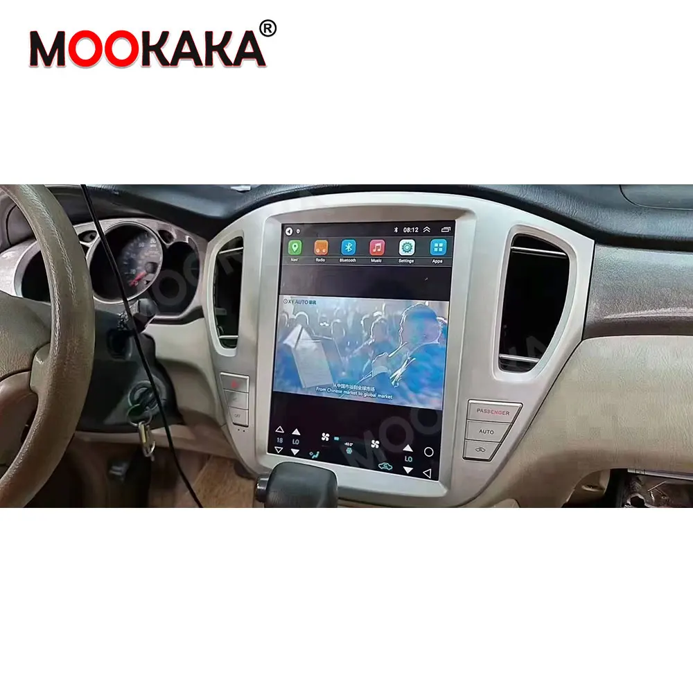2Din Android Auto Car Radio For Toyota Highlander 2001-2007 Navigation GPS Carplay Multimedia Player 12.1 Inch DSP A/C Head Unit