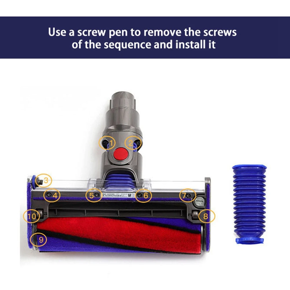 부드러운 벨벳 롤러 흡입 호스 교체, 가정 청소용 진공 청소기 액세서리 부품, V6 V7 V8 V10 V11