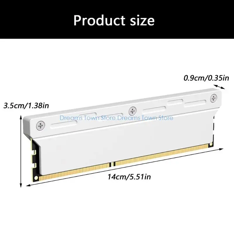 HX6A Memory Module Heatsink Cooling Heat Sink Aluminum Heatsink for DDR5 DDR4 DDR3 Computer Memory Thermal Ergonomic
