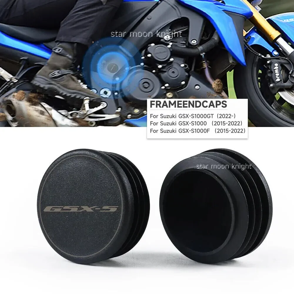 Motorcycle Frame Hole Cover Caps Plug Decorative Frame Cap Set For Suzuki GSX-S1000 GSX-S1000F GSX-S1000GT GSXS1000 2015-