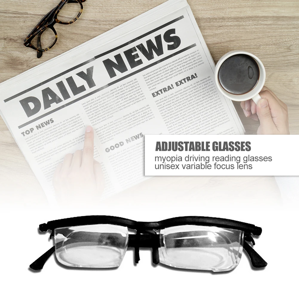 

Flexible Diopter Control Eyeglasses Multifunction Presbyopic Glasses Zoom Eyeglasses for Reading Driving