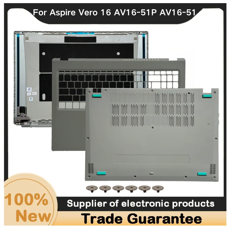 

New For Kailxuling Aspire Vero 16 AV16-51P AV16-51 LCD Back Cover /Upper Case Palmrest Cover/Bottom Case Base Cover ACD shell