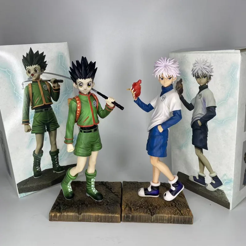 

Набор фигурок Hunter x Hunter Gon and Killua с основанием Nen Effect в штучной упаковке, аниме-модель автомобиля, настольный декор, коллекционная статуя, подарок