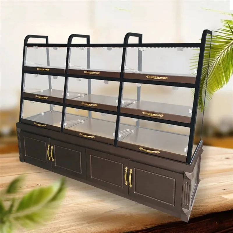 custom.Wood Bread Display Stand Bakery Display Cabinet Bread Showcase Rack