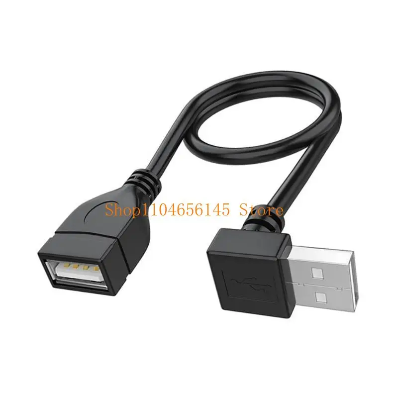 

USB 2.0 Cable Male to Female Connection Extension Cord 90 Degree Angled Cord for Laptops Keyboards and USB Flash Drives