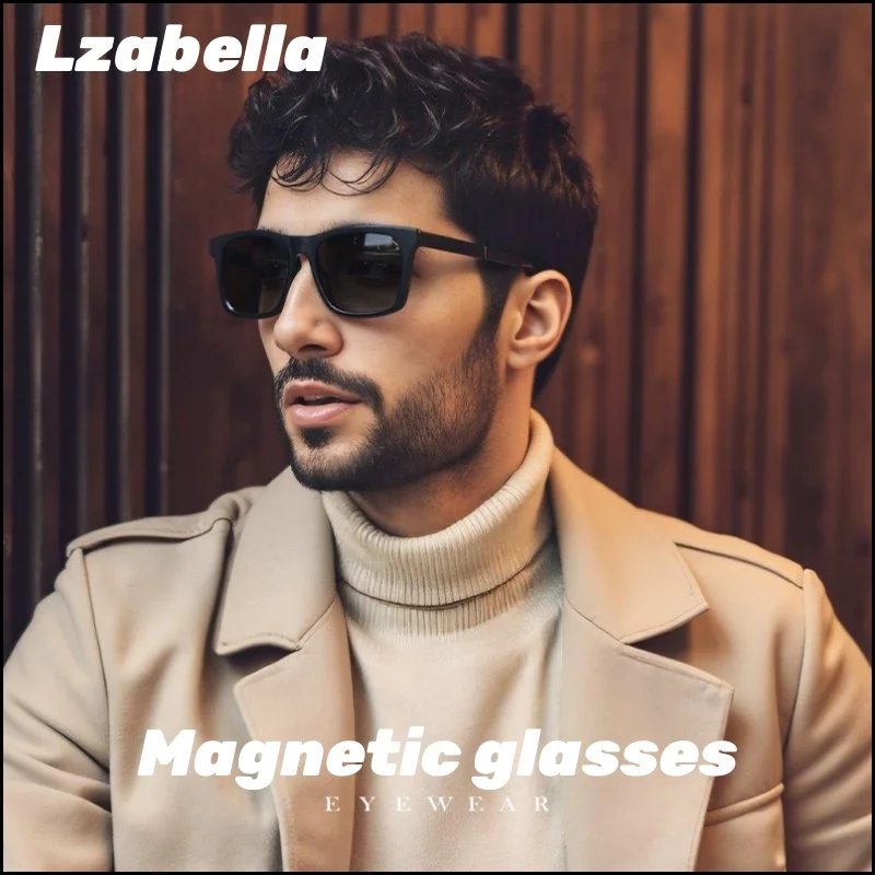 

Lzabella New Polarized Sunglasses For Men With Myopia Magnetic Clip-on Anti-Blue Light Glasses Fashion Outdoor Sunglasses S34202