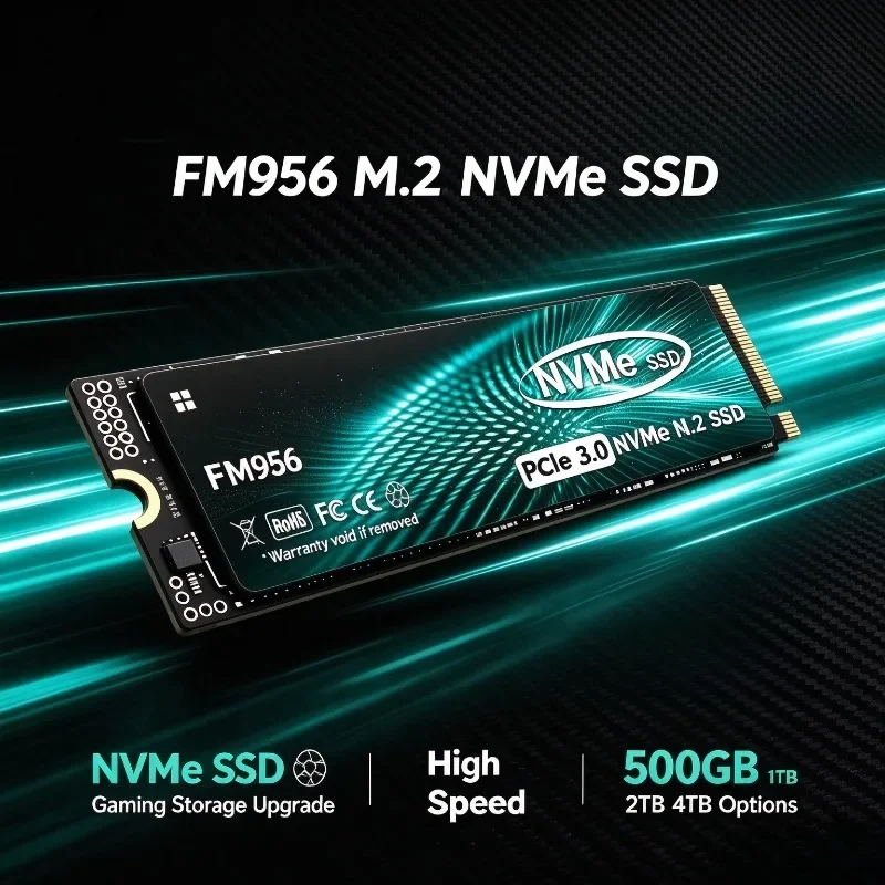 Original FM956 NVMe M.2 2280 SSD 500GB 1TB 2TB 4TB High-Speed PCIe3.0 Disk Internal Solid State Drive for Desktop Laptop Fast