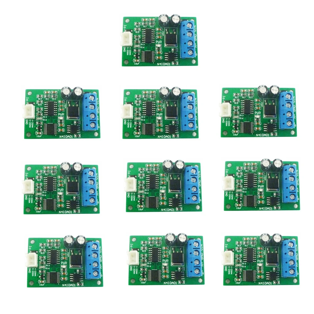 10 PCS DC 12V DAC Module RS485 to 4-20MA/0-20MA Current Signal Generator PWM to Current Analog Converter Modbus RTU Module