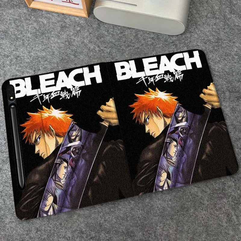 

Bleach Popular Anime Logo For Samsung Galaxy Tab S9 S10 S6 S7 S8 FE Plus Lite Inch Foldable Cover Tablet Case