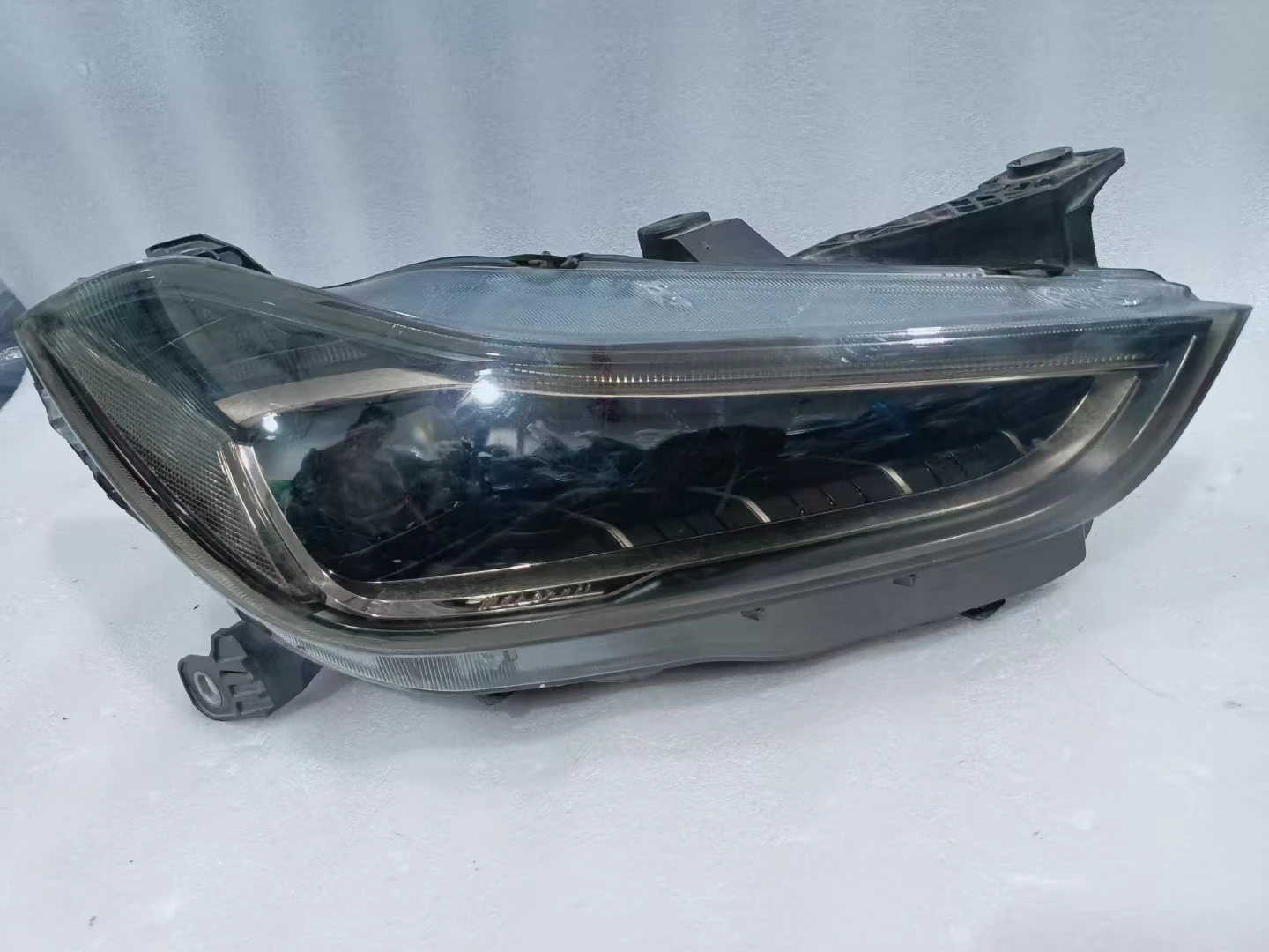 23 سنة للمصابيح الأمامية مصفوفة Geberit الأصلية المفككة مصد السيارة الأمامي مصبغة المصباح باب السيارة طقم هيكل المحرك #6