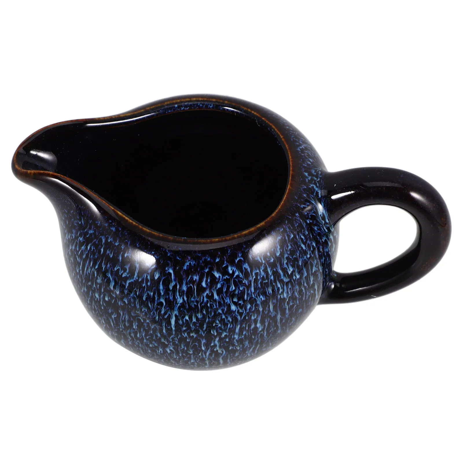 

Ceramic Creamer Pitcher with Handle Small Milk Jug for Coffee Bar Syrup Sauce Outdoor Picnic Indoor Dining