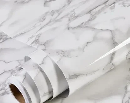 Thick waterproof pvc imitation marble pattern stickers wallpaper self-adhesive  living room furniture renovation